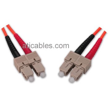SC to SC Fiber Optic Cable, Multimode Duplex 50/125µ