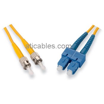 SC to ST Fiber Optic Cable, Singlemode Duplex 8.3/125µ