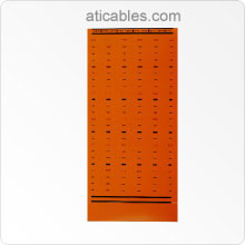 BIX Designation Label, Orange - 5 label per sheet