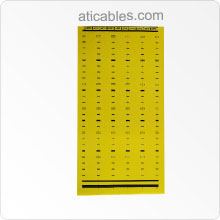 BIX Designation Label, Yellow - 5 label per sheet