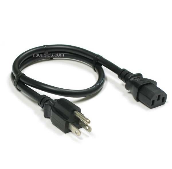 Universal Wall to CPU PC Power Cord